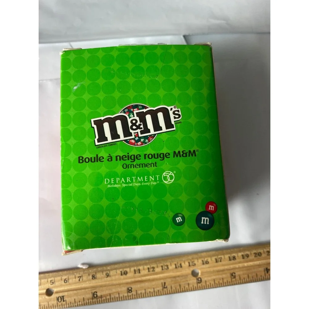 M&M Red Gumball Machine Christmas Ornament M&Ms‎ Holiday Collectible